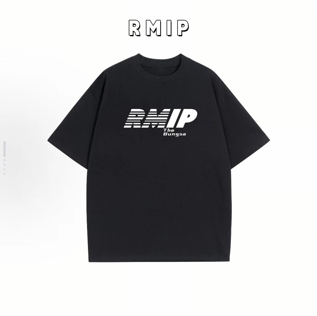 RMIP 美式高街潮牌字母T恤宽松小众设计感情侣夏季上衣百搭