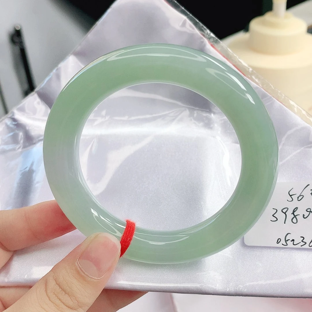 未镶嵌手镯（圆镯）翡翠胖圆56.57