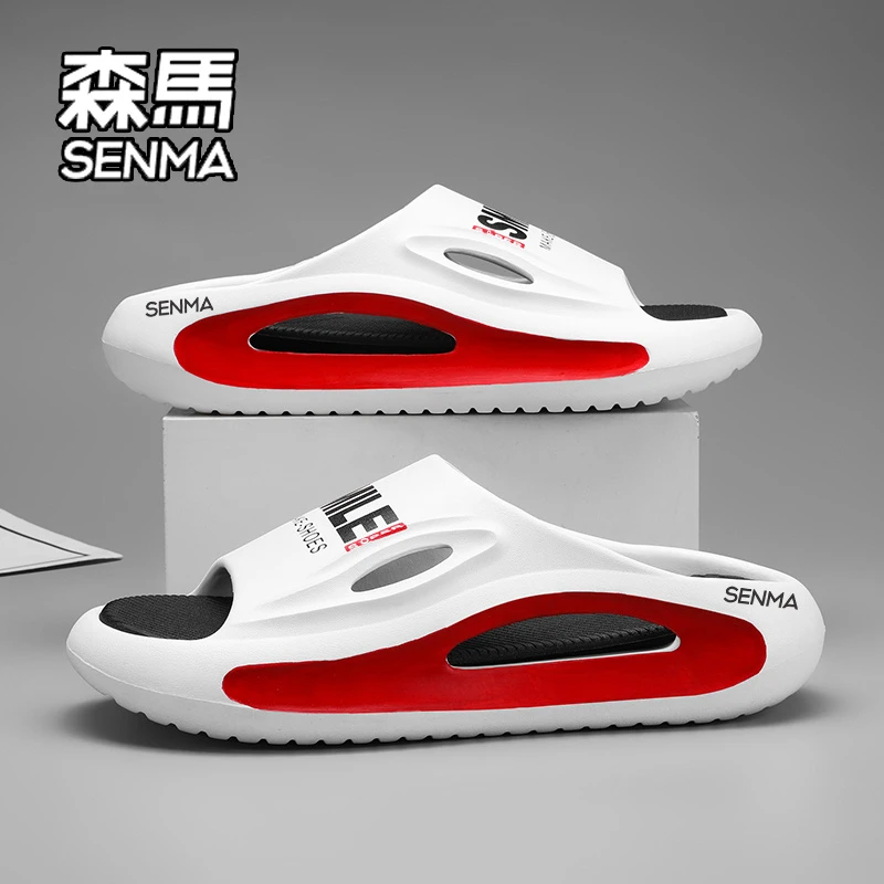 SENMA/森马运动拖鞋男夏季沙滩防滑防臭厚底踩屎感凉拖鞋男士外穿