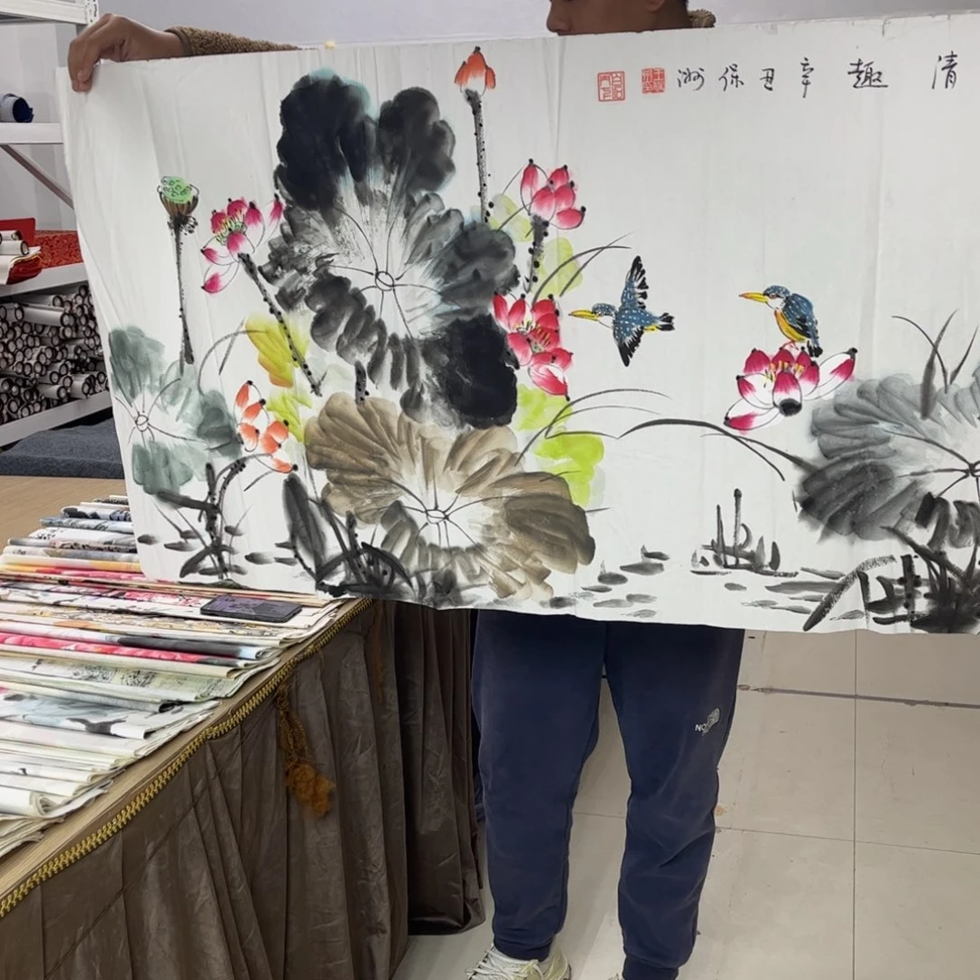 国画无框画作纯手绘