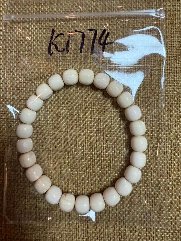 K1774猛犸牙老型手串配饰