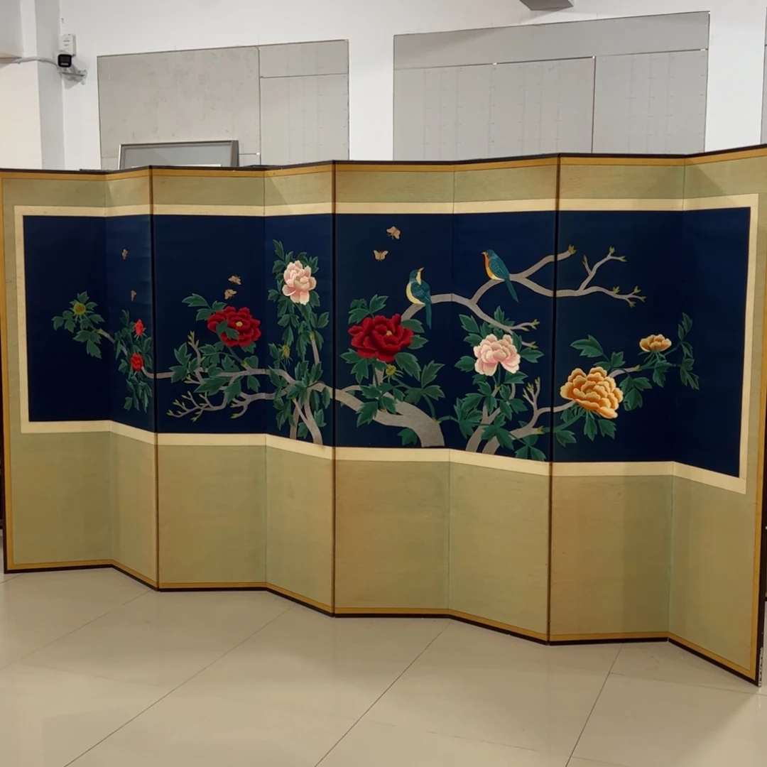 绘画屏风框画茶空间设计