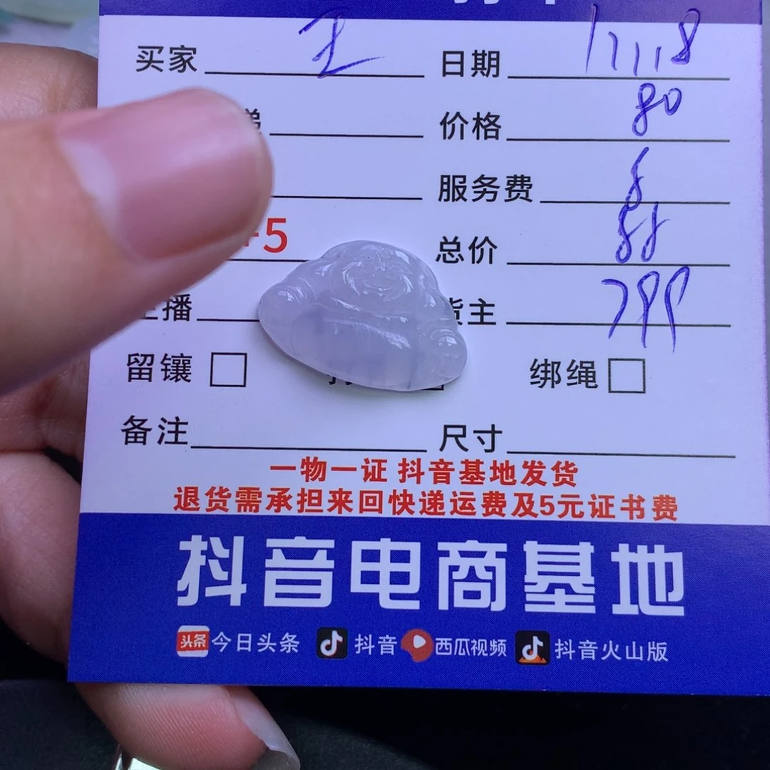 颈饰未镶嵌翡翠王****光