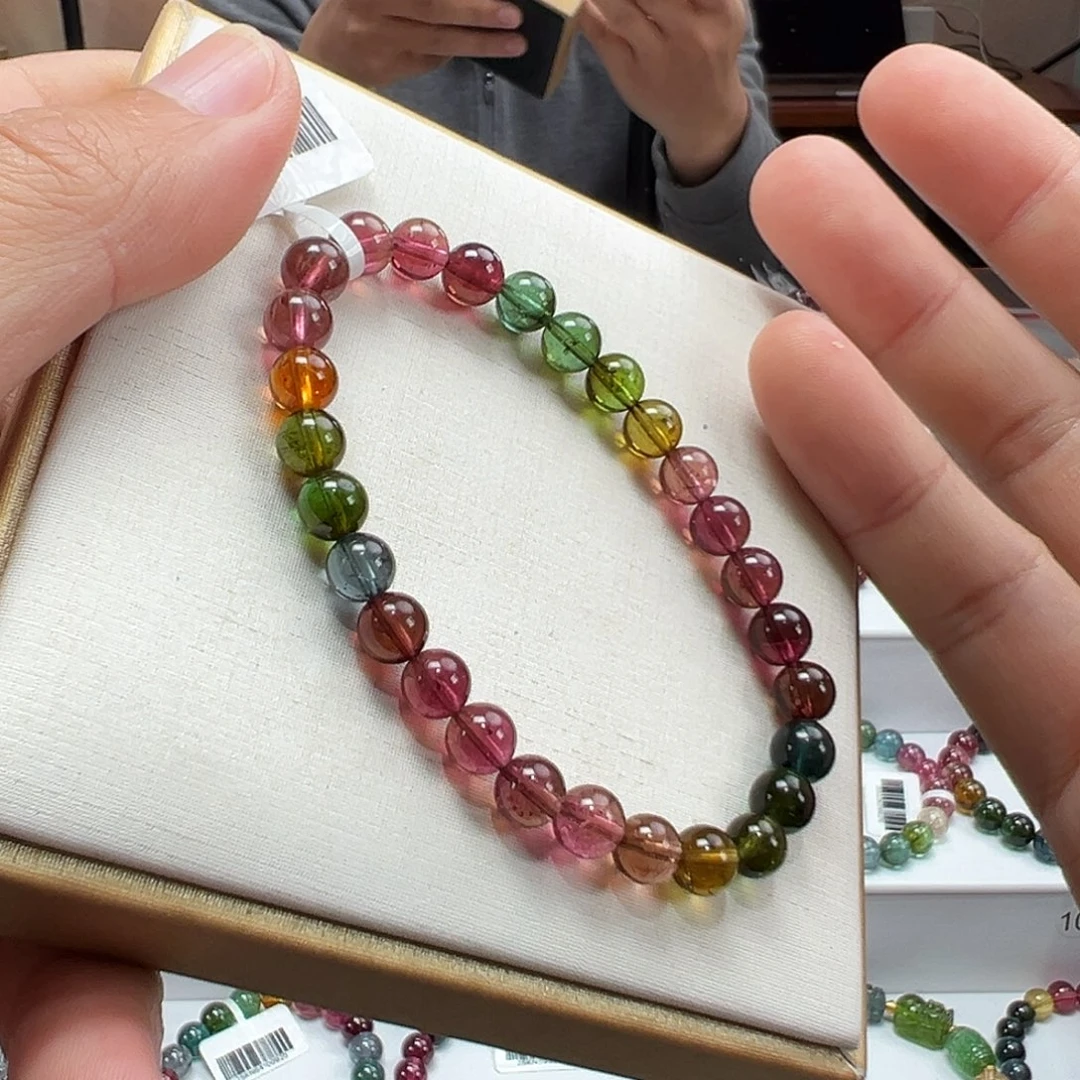 未镶嵌碧玺手串6.5mmmmmmmmm