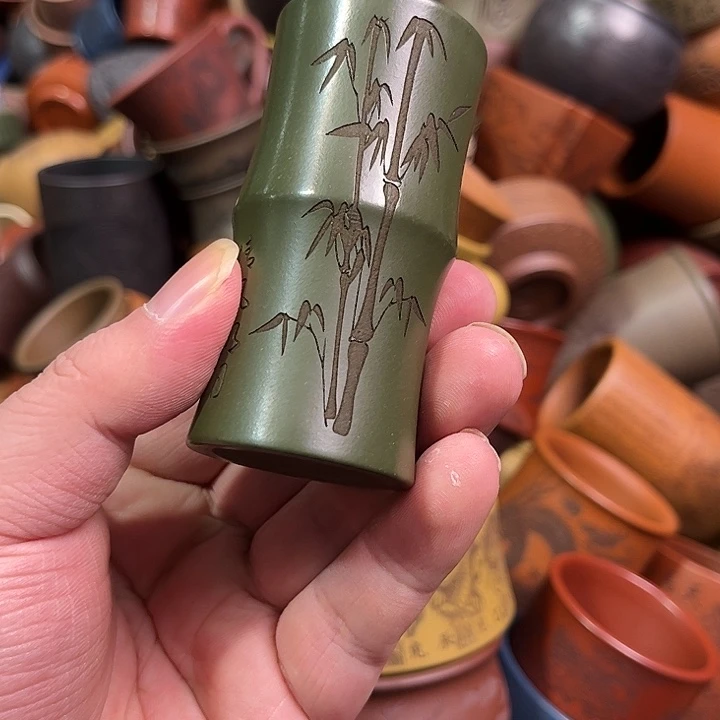 紫砂茶杯全手工紫砂主人杯