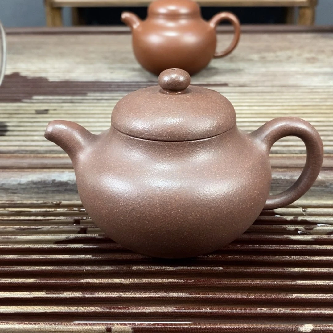 紫砂茶壶宜兴原矿紫砂壶柿园230c