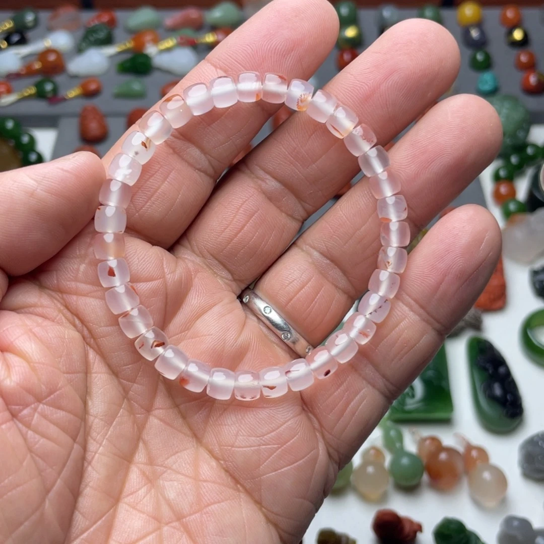 玛瑙/玉髓未镶嵌颈饰6*5mm