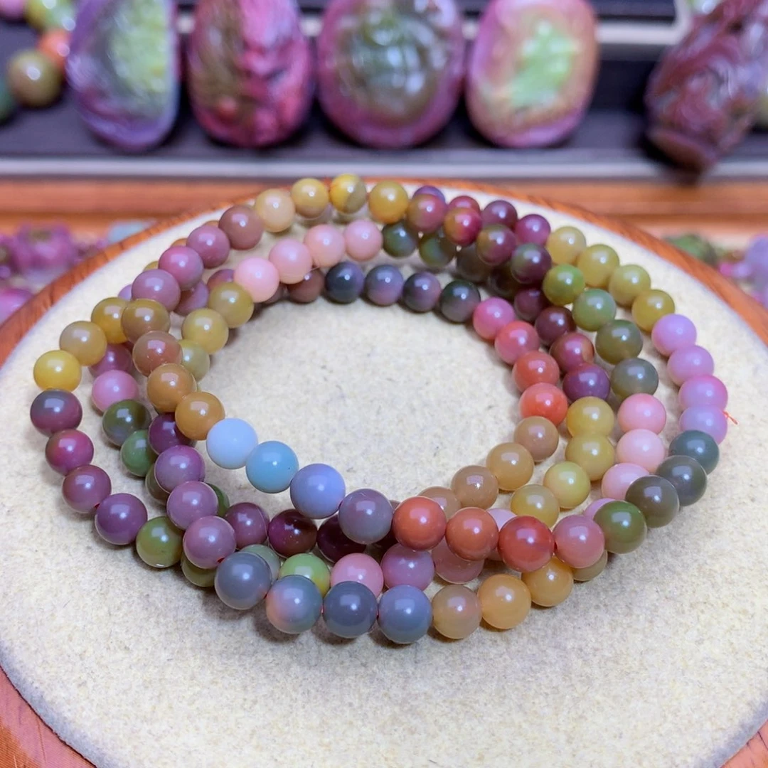 玛瑙手链未镶嵌盐源