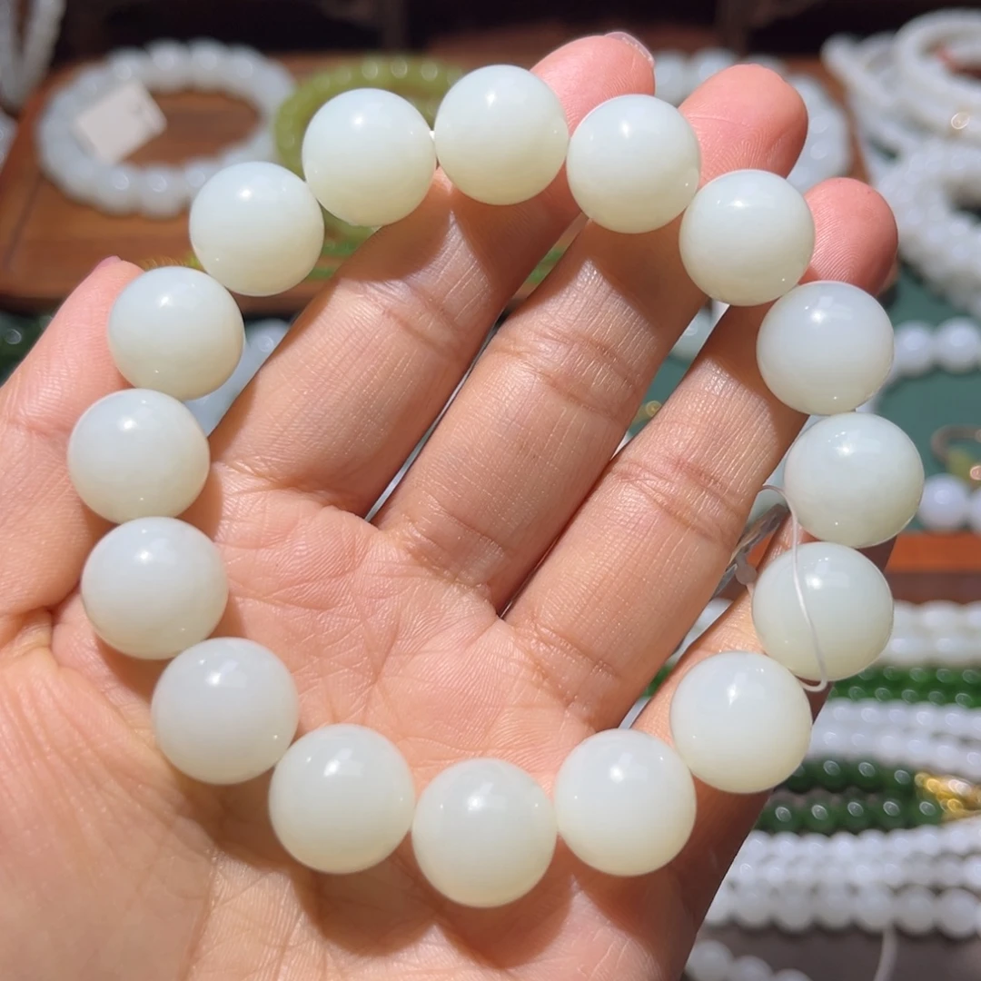 和田玉未镶嵌手链