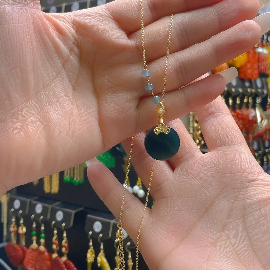 翡翠合金耳饰翡翠