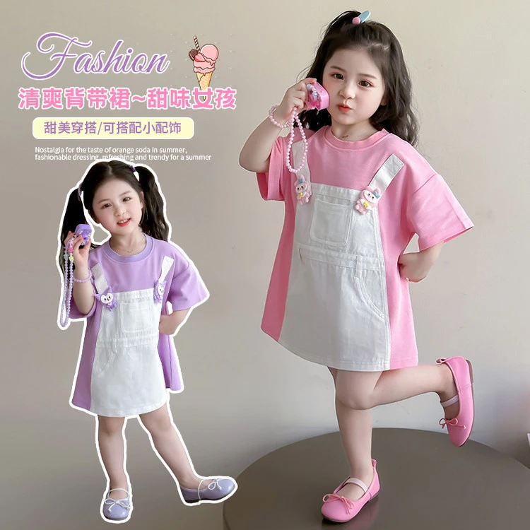 女童装2025新款儿童夏季甜美时尚宝宝轻奢生日爆款高端网红款春款