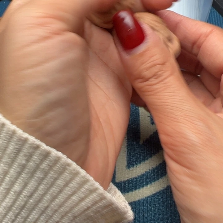 桃核吊坠文玩白狮子