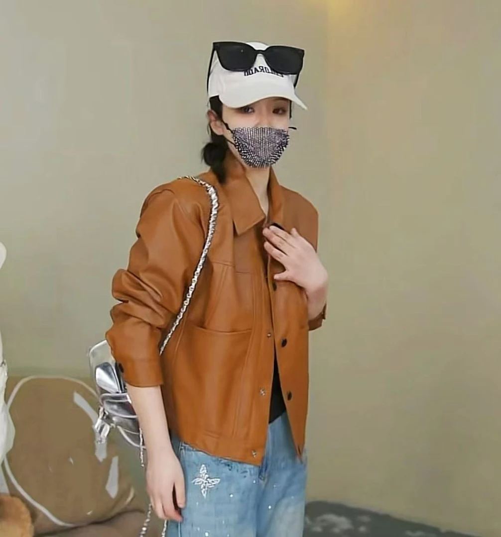 春装韩版时装修身潮流女装皮衣外套夹克