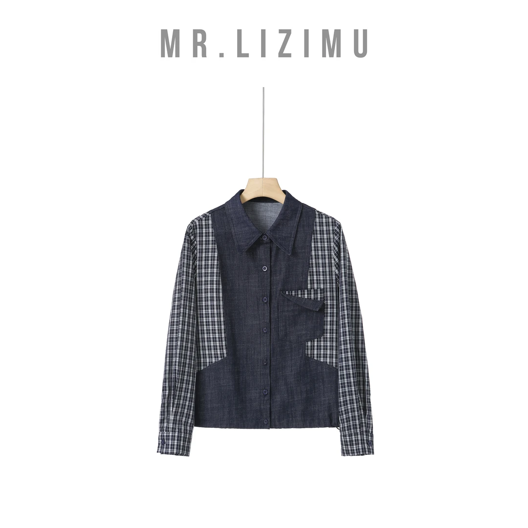 李子木先生「秋冬复古女」显瘦老钱风解构主义设计衬衫时髦优雅舒适