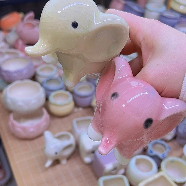 陶瓷花盆当场满12包邮