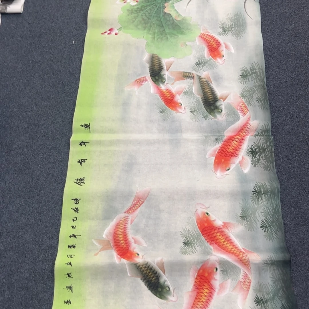 国画卖字画的小帅哥