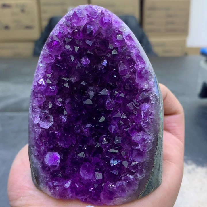 水晶摆件未镶嵌紫晶552