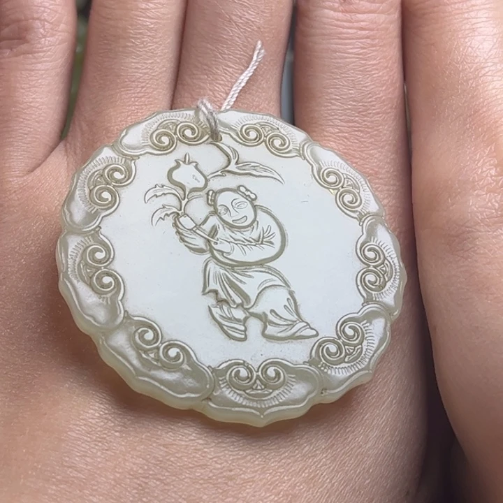 和田玉挂件未镶嵌阿*