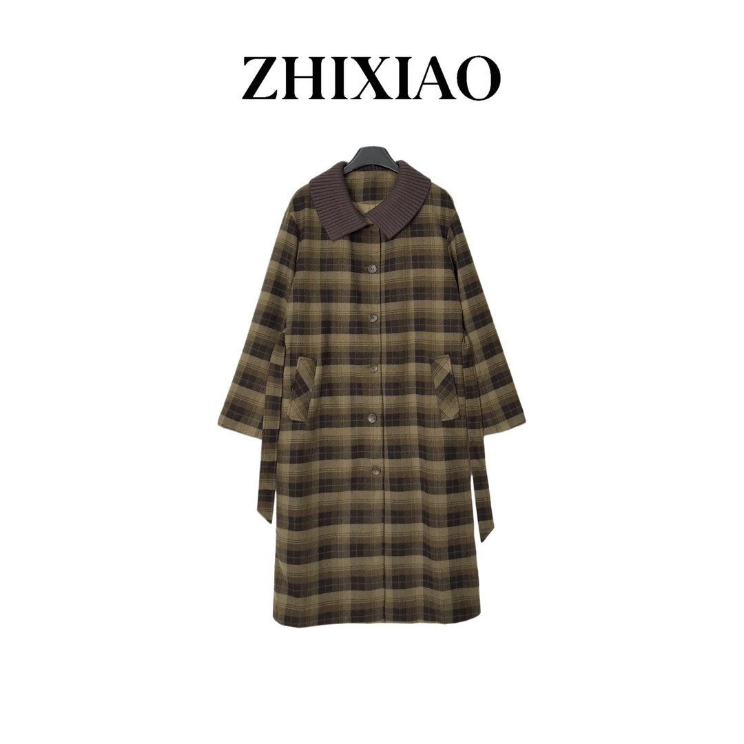 【ZHIXIAO】秋冬新款：格子大衣405311