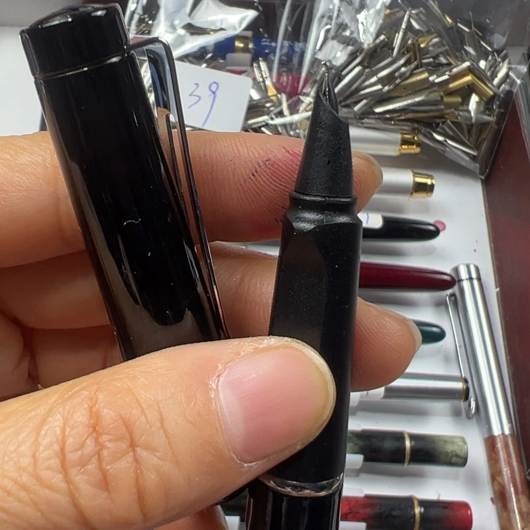 便携式0.7全铜暗尖弯尖美工可用墨囊