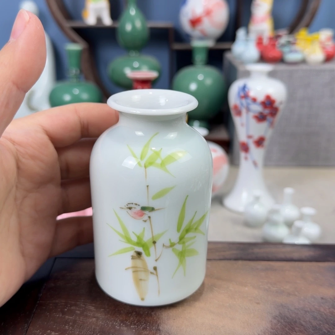 陶瓷手工小花器摆件