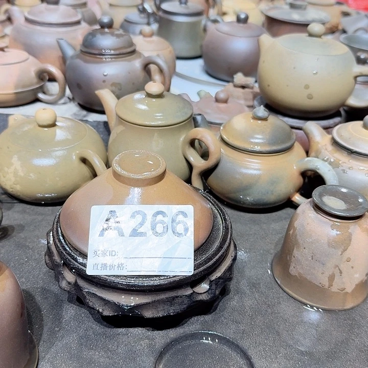 清***烬茶壶紫泥坭兴陶柴烧