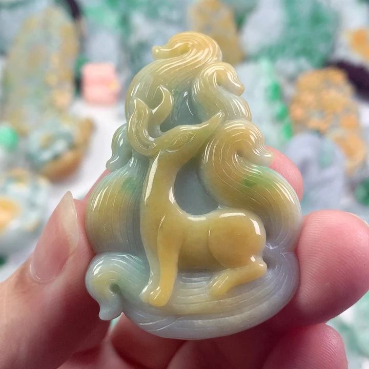 翡翠未镶嵌吊坠(不含链)