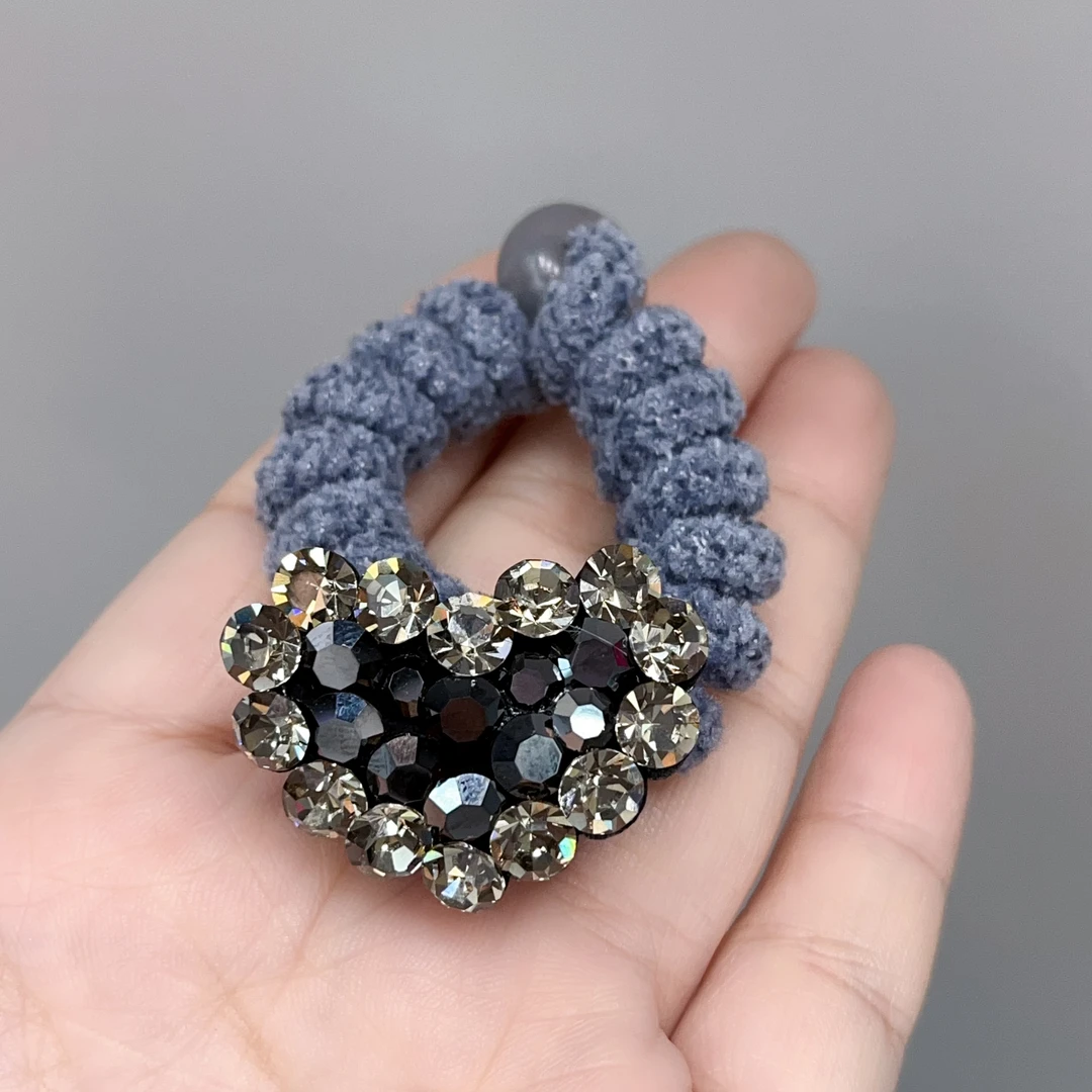 N459高级灰色电话线发绳