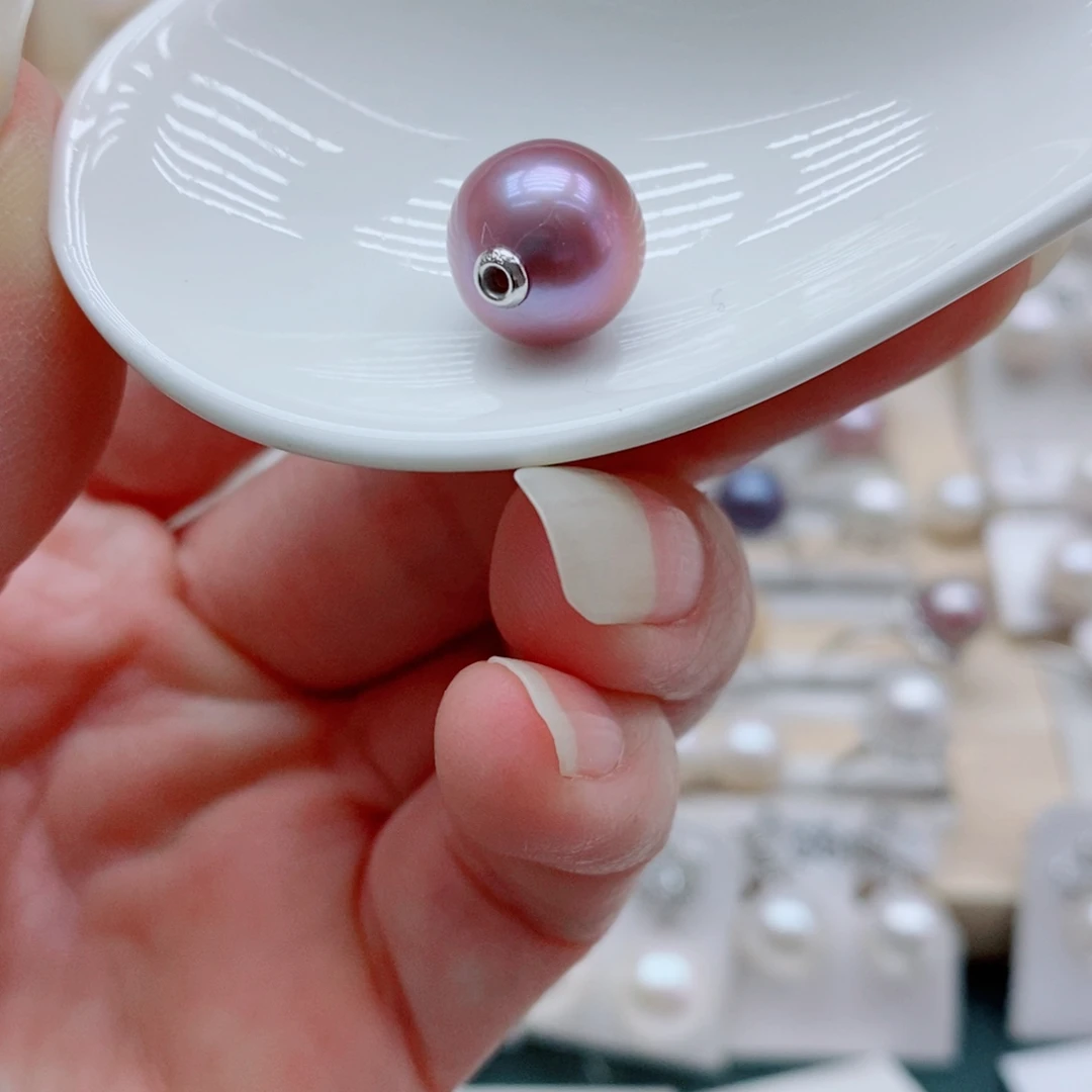 颈饰银S925镶嵌淡水珍珠