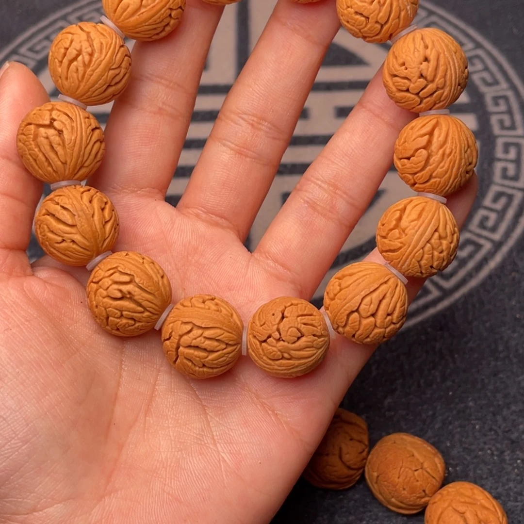 宝***龙桃核手串绣球桃核18
