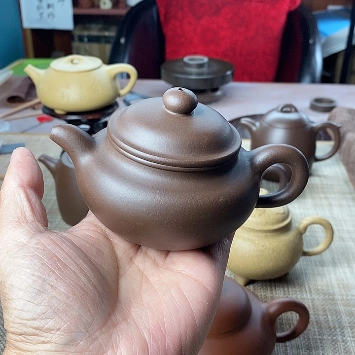 茶壶紫砂黄龙山原矿紫泥