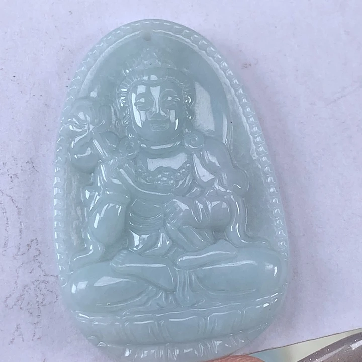 颈饰未镶嵌翡翠@***娜大势至菩萨吊坠