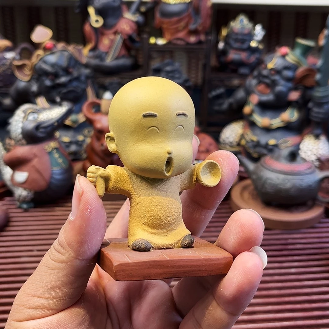 紫砂茶杯紫砂雕塑茶宠微瑕