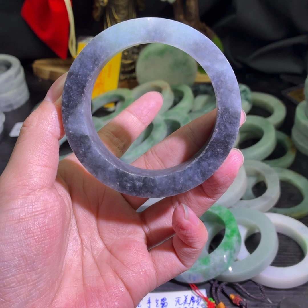 定制翡翠未镶嵌天然翡翠A货毛胚手镯定制