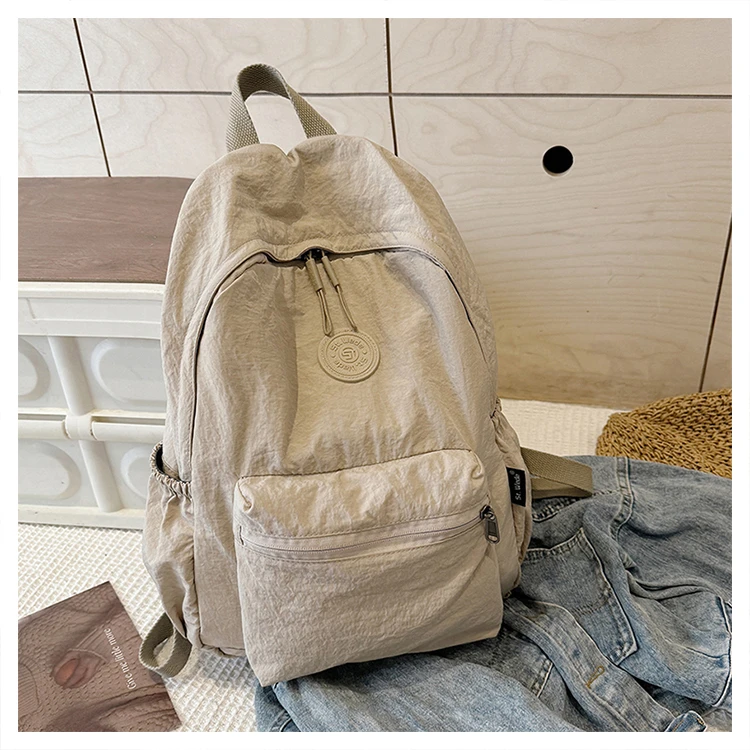 多层款简约风大学生背包轻便森系韩式可折叠大容量双肩包168001