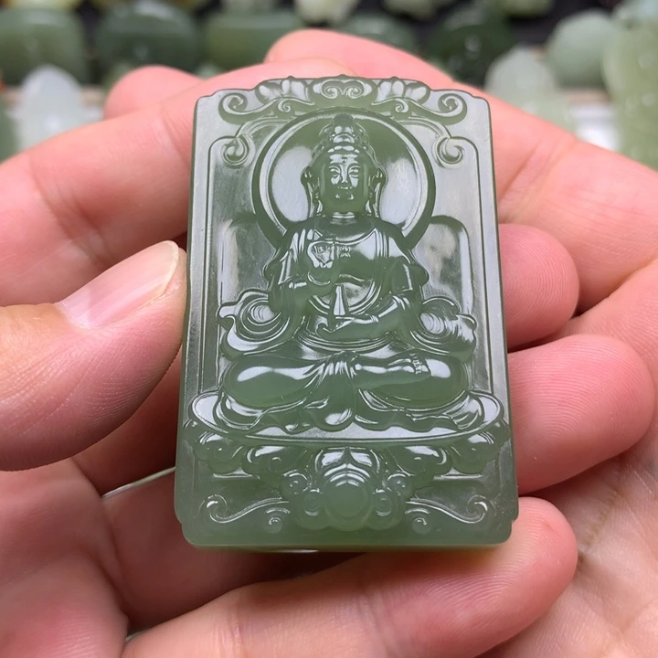 和田玉未镶嵌挂件