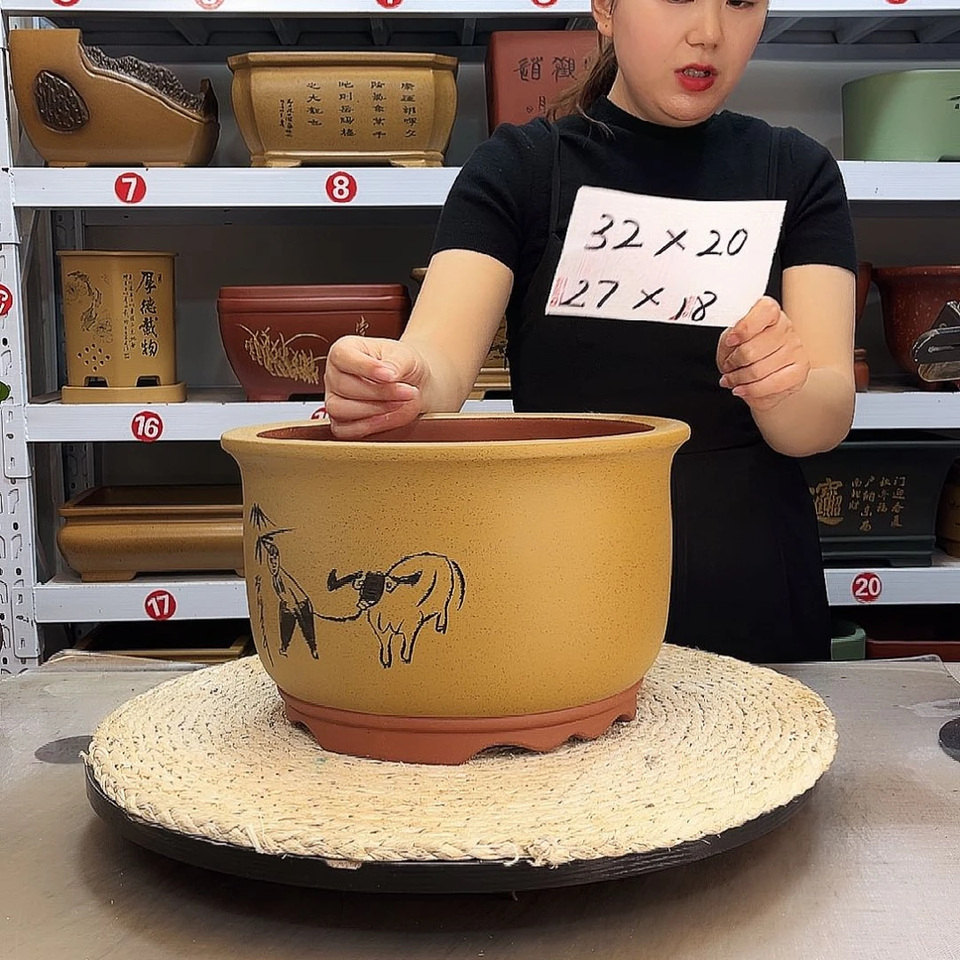 紫砂花盆紫砂花盆