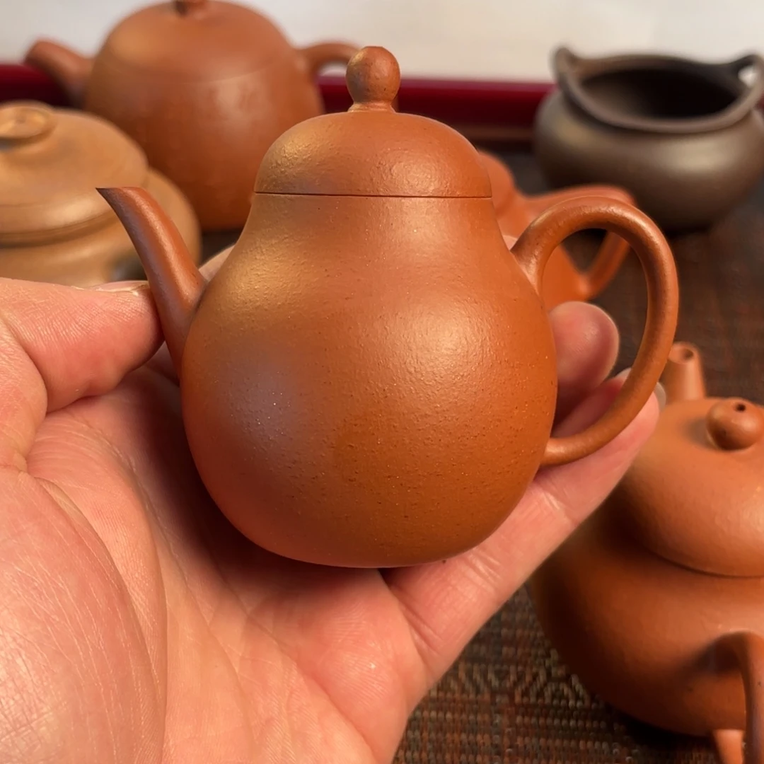 紫砂茶壶顺*黄龙山朱泥 生砂生料 微瑕120cc