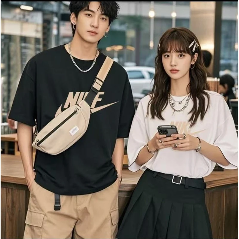 318重磅新疆长绒棉短袖圆领云柔水光T打底衫 男女纯棉T--17