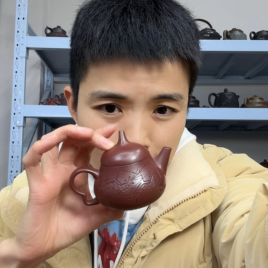 茶壶紫砂民间手艺人全手工制作