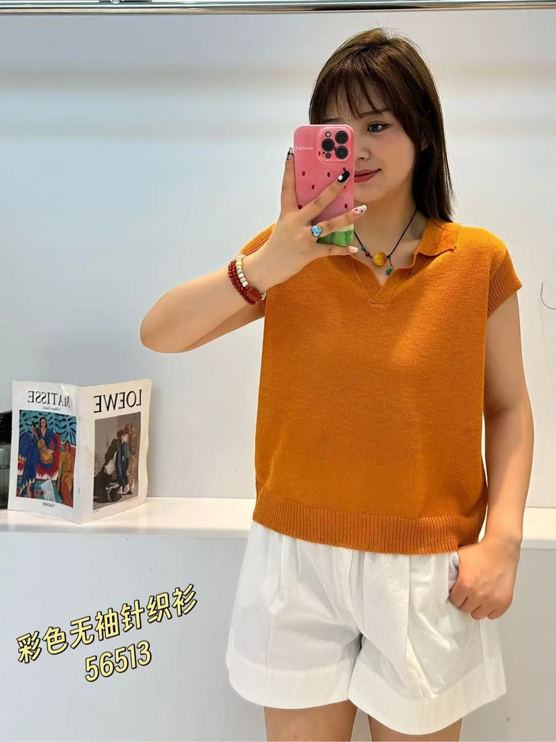 常规款短袖女不起球秋季毛针织衫毛衣套头风