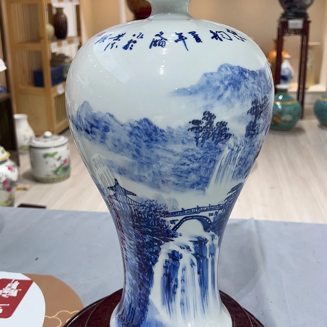 陶摆件40cm泉韵梅瓶