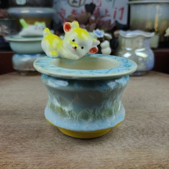 景德镇手工高温陶瓷：内口6外口10高6.5