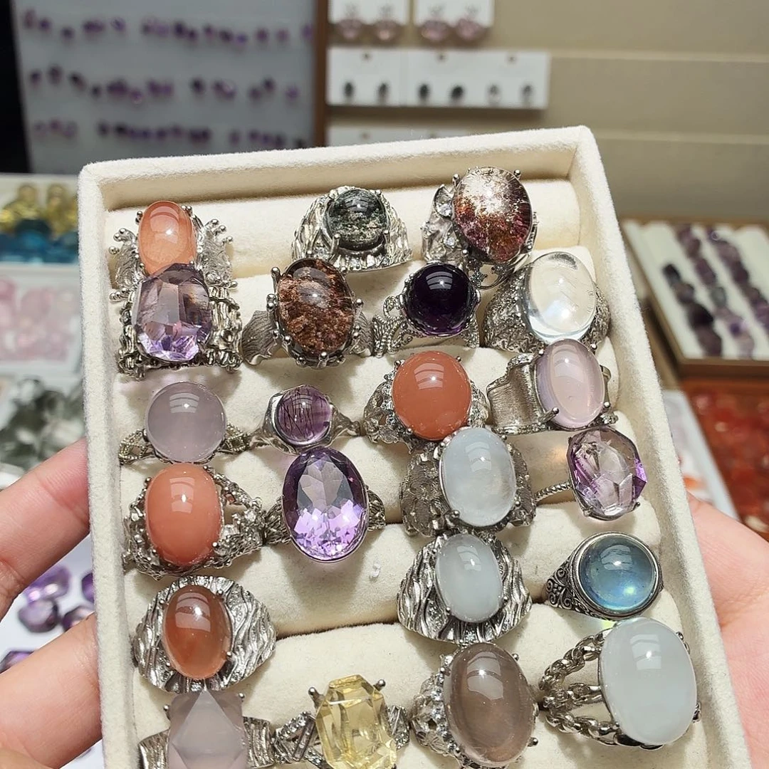 未镶嵌水晶吊坠(不含链)成品 戒指 部分 150元 福利