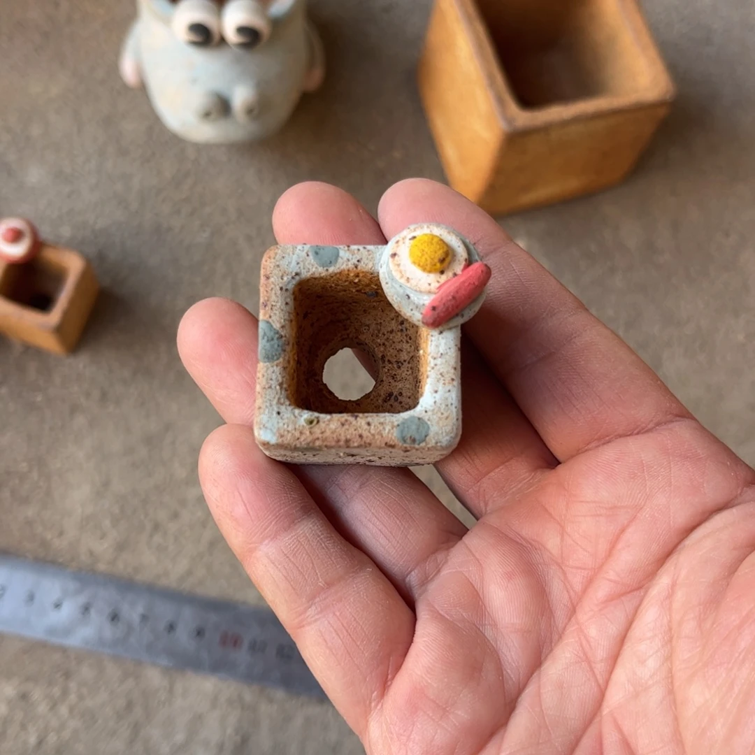 快***米泥塑古镇炻陶花盆