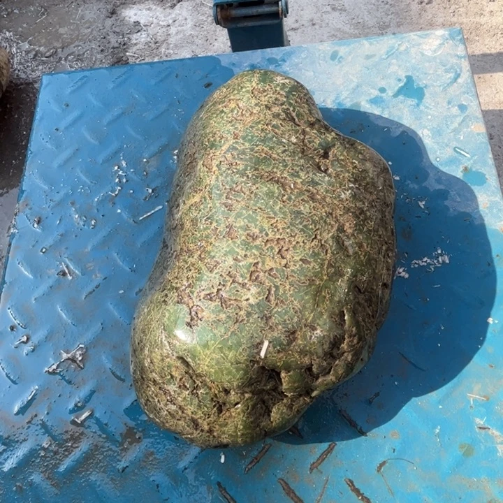 江***清蛇纹石玉未镶嵌原石5.4公斤