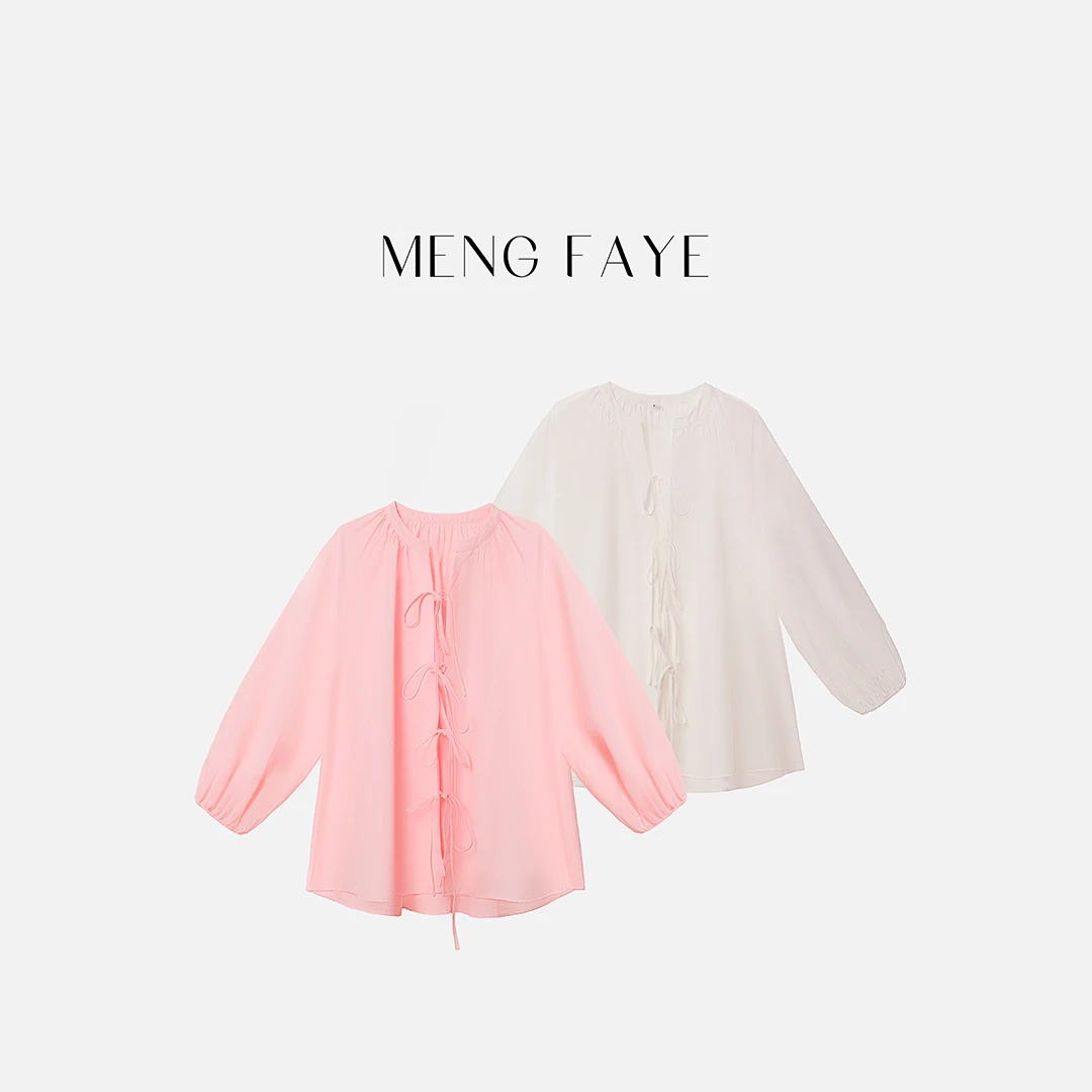 【MENG FAYE】"梦幻"新款简约设计感娃娃罩衫-SE0331C