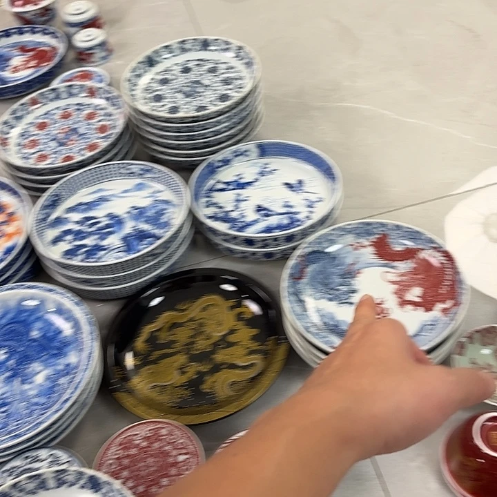 瓷片青花缠枝莲大胡乘景德镇