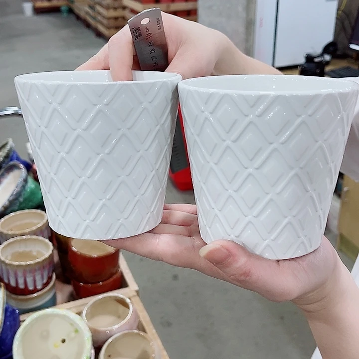 有孔，凑10元包邮陶瓷花盆发货！