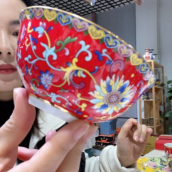 搪瓷景德镇陶瓷四寸